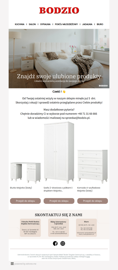 Tylko — Sprawdź dostępność szafy Majorka teraz