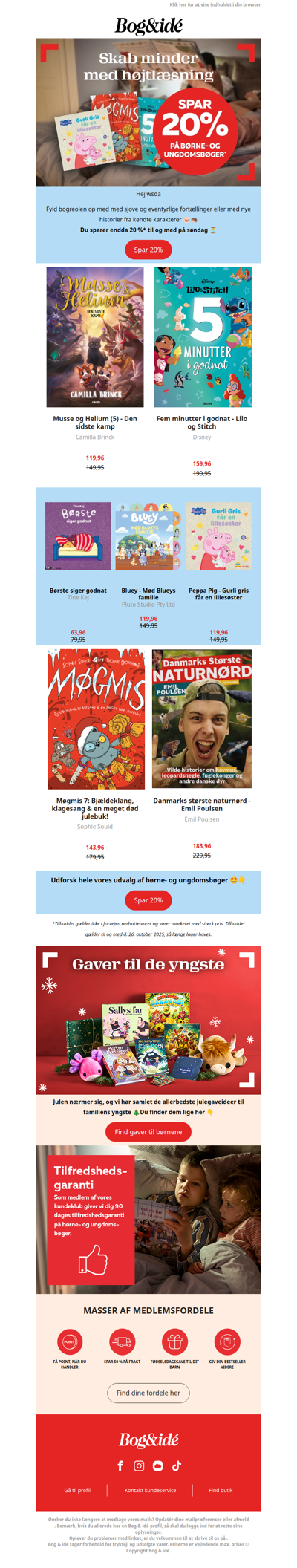 Lige nu: Spar 20% 📣