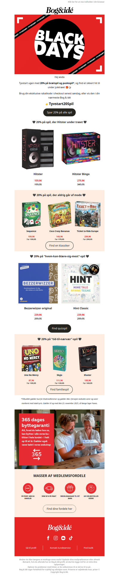 🖤 Månedens 4. tilbud 🖤