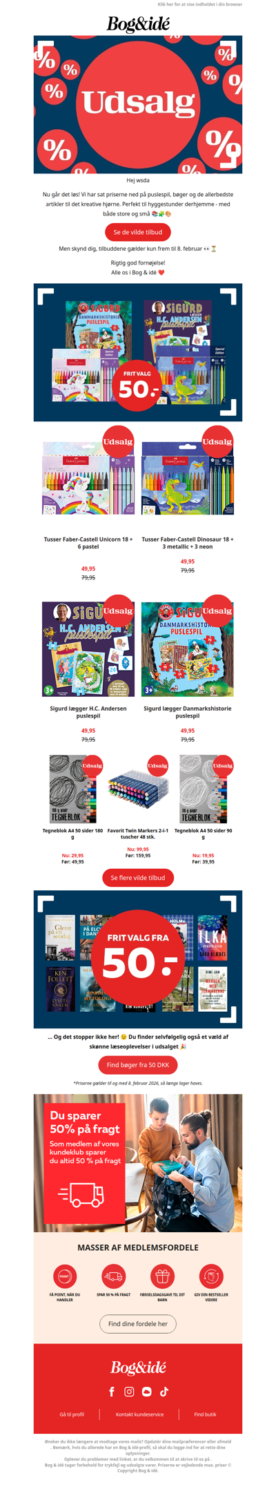 🎉📣 Udsalget starter i dag 📣🎉