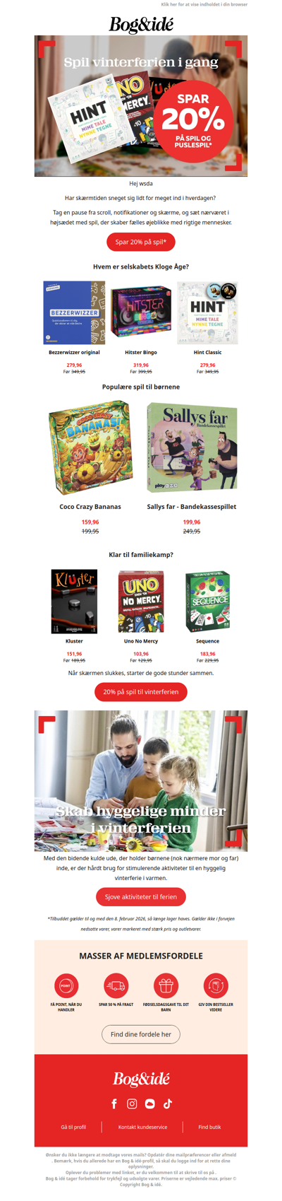 Få 20% rabat på spil og puslespil 🎲