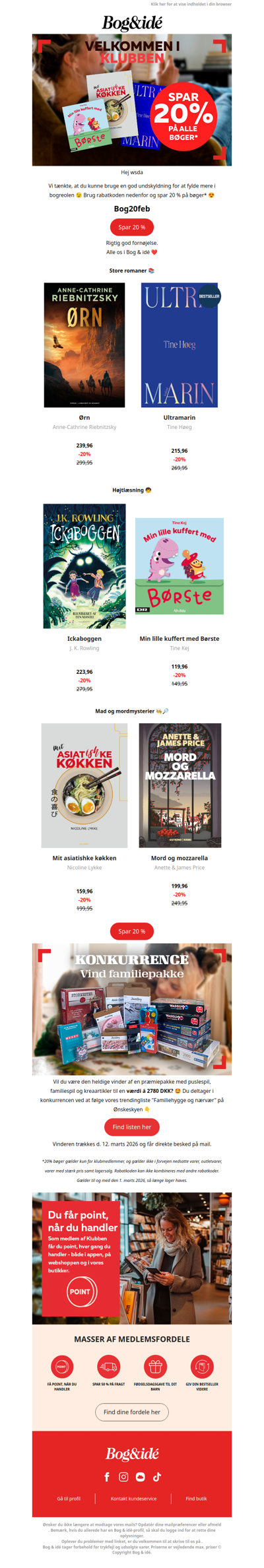 📣 Spar 20 % på alle bøger* 📣