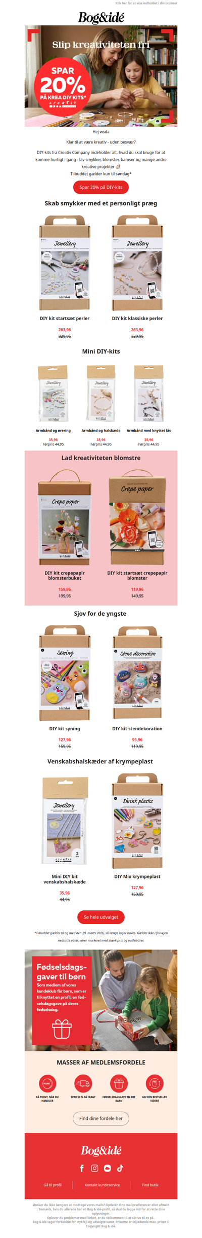 Lige nu: 20% på Creativ Company 🤩