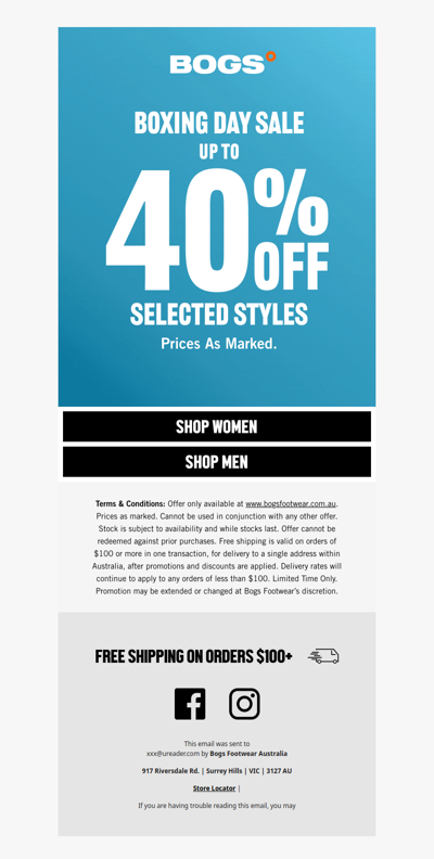 Don't Miss This | Boxing Day Sale