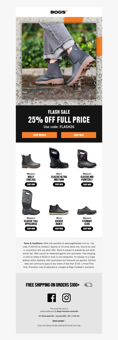 25% Off Full Price Starts Now