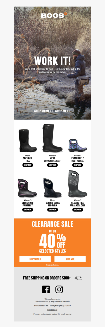 Clearance Sale Continues