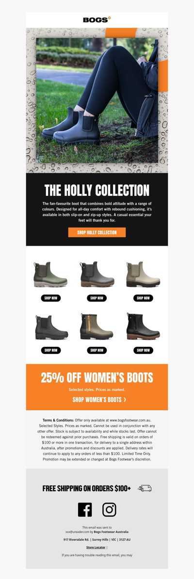 25% Off Women's Boots Continues
