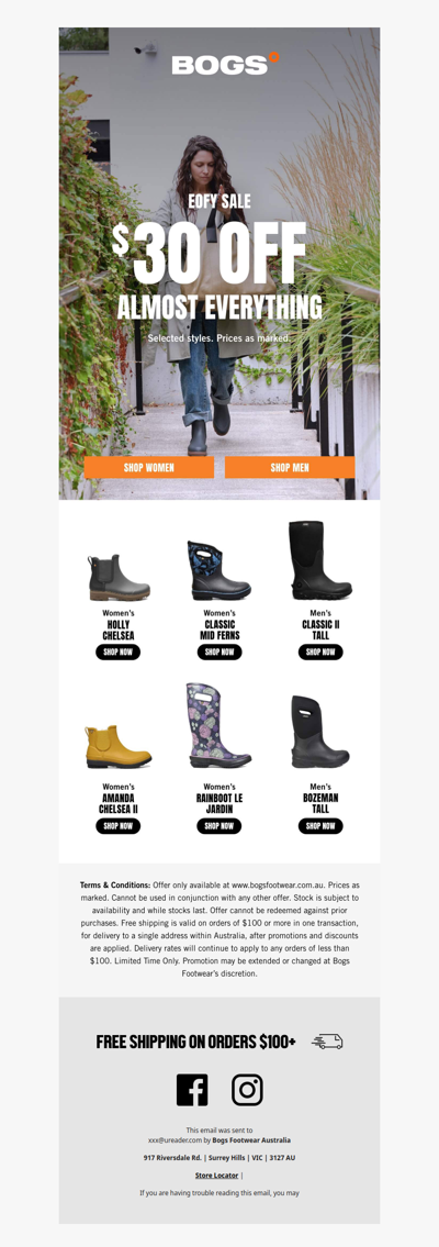 $30 Off Almost Everything