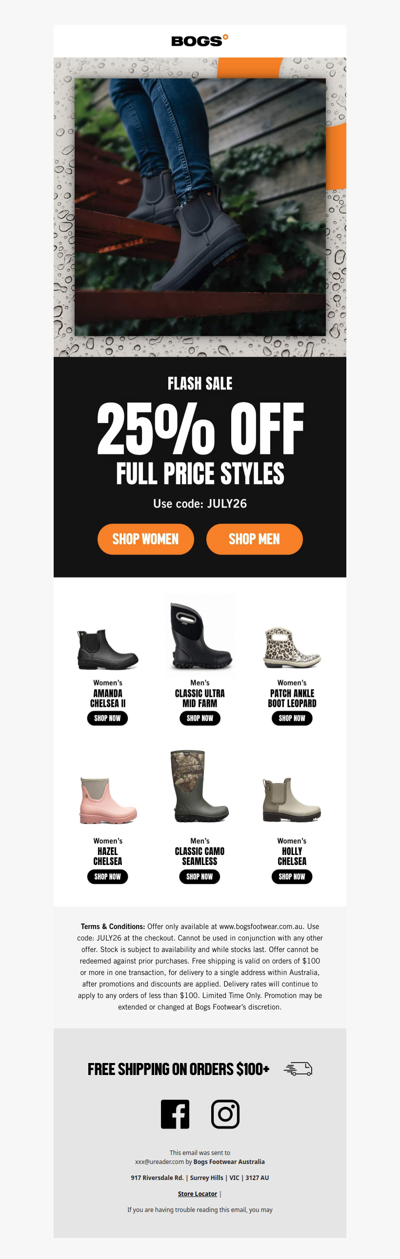 25% Off Full Price | Starts Now