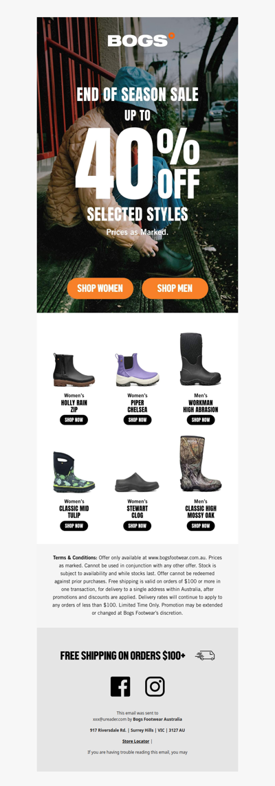 End Of Season Sale Continues