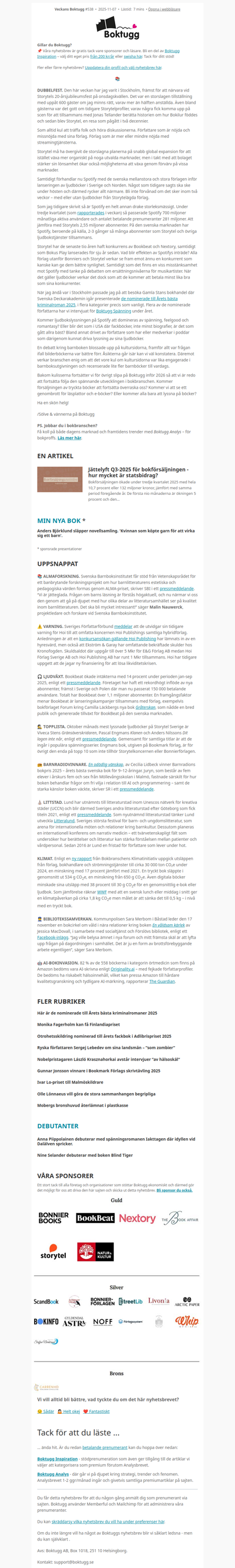 🥳 Storytelfest i väntan på Spotify (Nyhetsbrev #538)