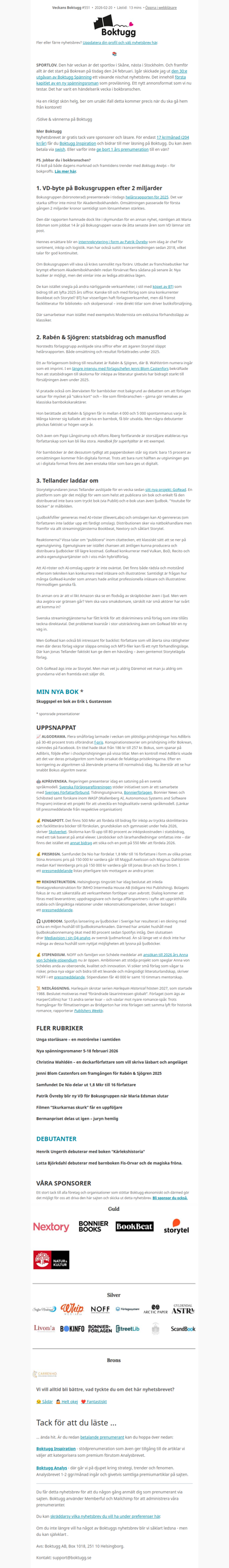 🐠 VD-byte och AI-start up (Nyhetsbrev #551)