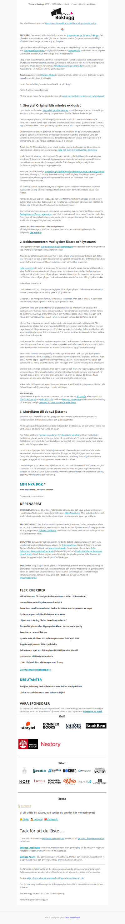 🎧 Storytel nya Original-strategi (Nyhetsbrev #559)