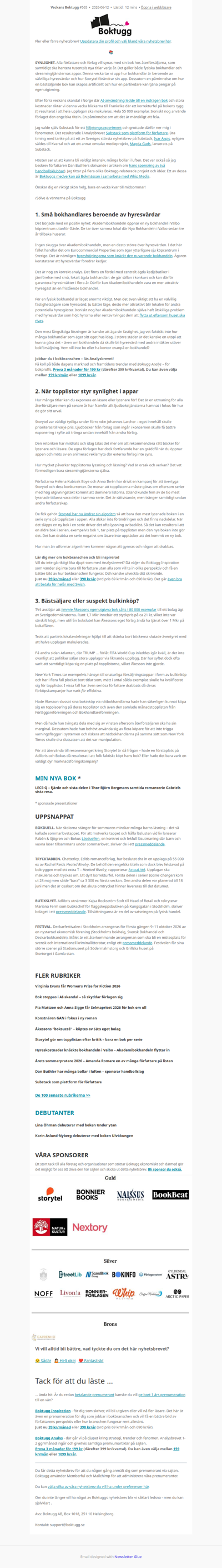 👀 Vem får synas? (Nyhetsbrev #565)