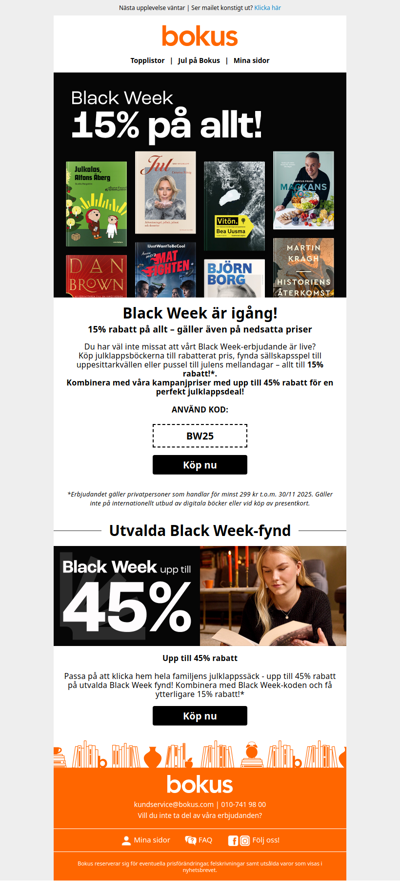 Black Week är igång – 15% på allt