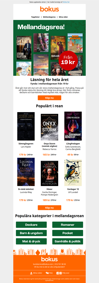 Missa inte vår stora Mellandagsrea