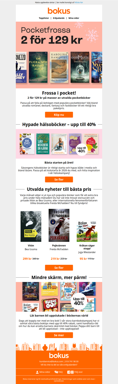 Pocket till pangpris – 2 för 129 kr