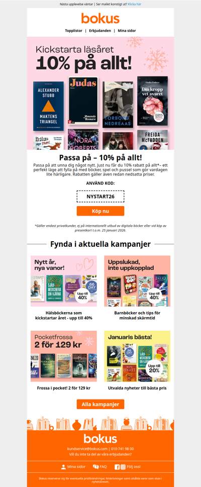 10% på allt – även på rabatterade priser!