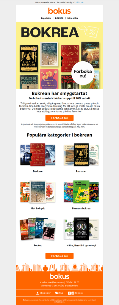 Passa på – bokrean är igång