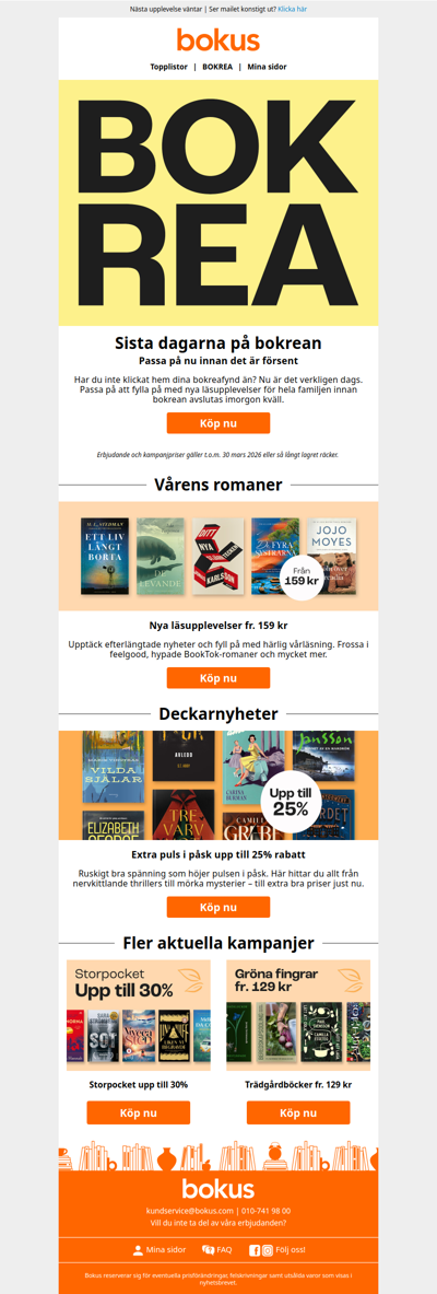 Sista chansen: Fynda på bokrean