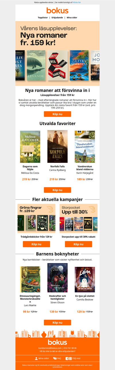 Romaner från 159 kr – hitta nya favoriter