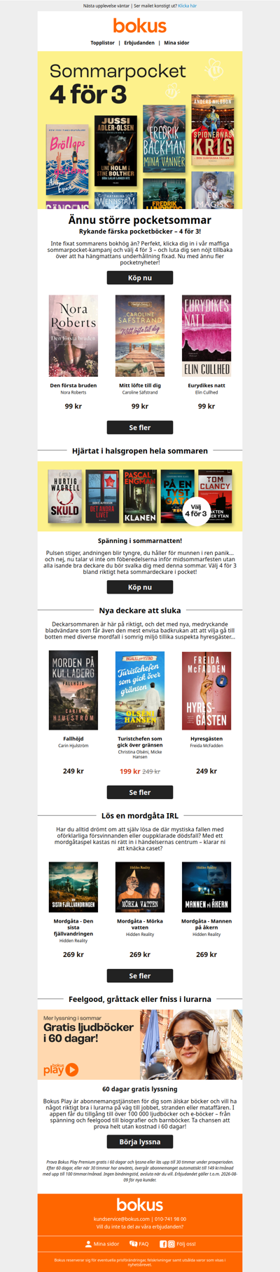 Ännu fler pocket – välj 4 för 3!