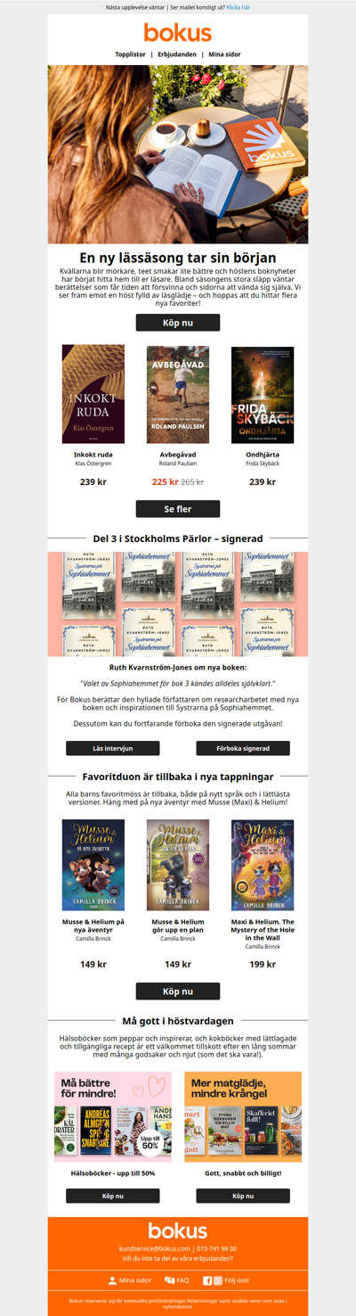 Boknyheterna vi läser just nu!