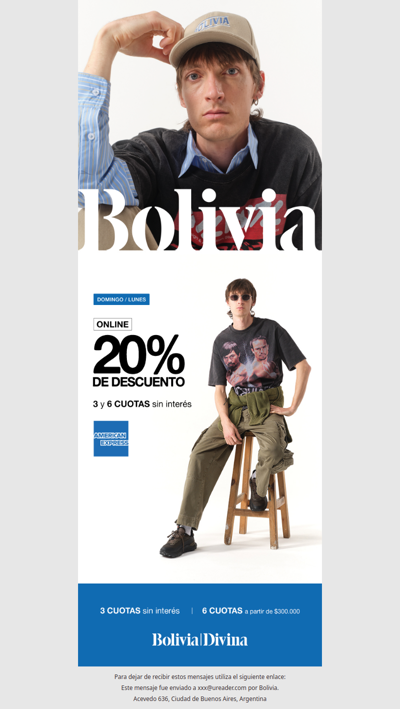 🔥 Amex 20% OFF en la web!