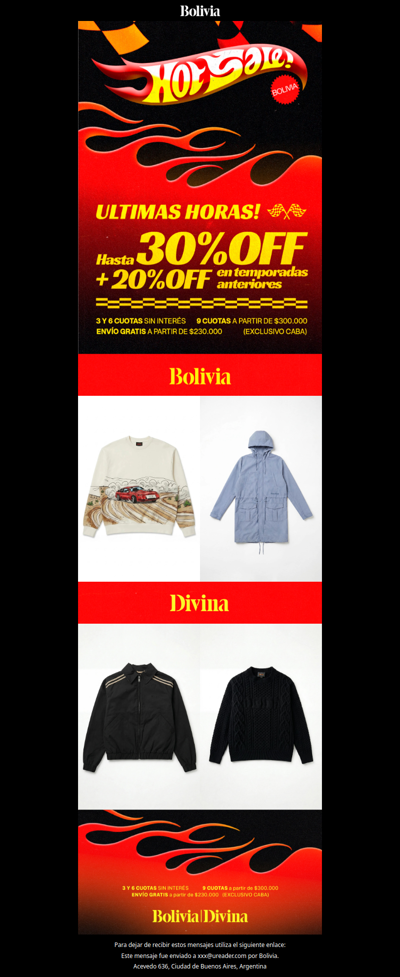 ÚLTIMAS HORAS HOTSALE ?? - No te lo pierdas 🏁