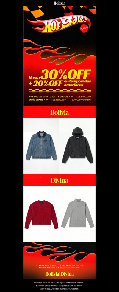 ÚLTIMO DIA HOTSALE 🔥 - Aprovechá toda la colección 🏁