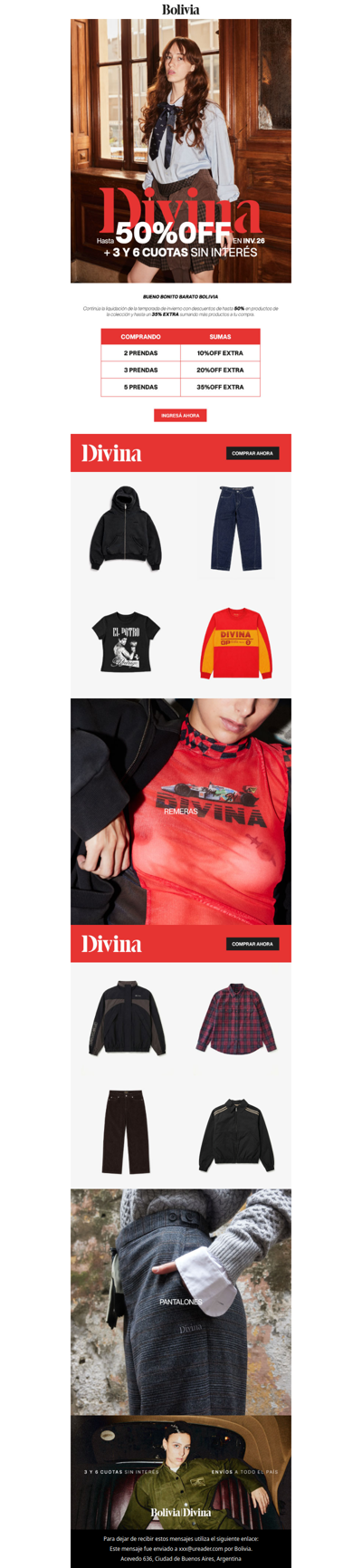 Divina hasta 50% OFF 🔥 - Hasta 35% OFF sumando más productos ❄️ - BOLIVIA DIVINA