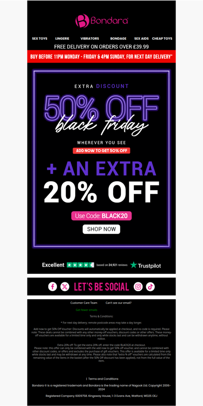 ‼️EXTRA 20% OFF Black Friday‼️