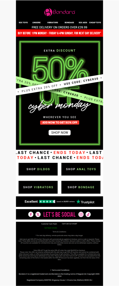 Last Chance Cyber Monday Savings!