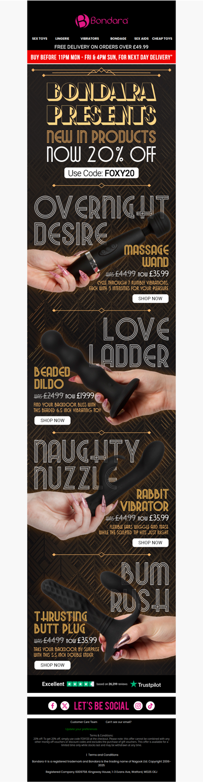 Your Sunday Just Got Better… 20% Off Sitewide!