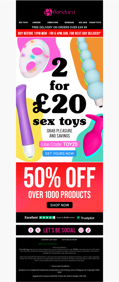 New Popular Deal - 2 For £20 Toys! 💝