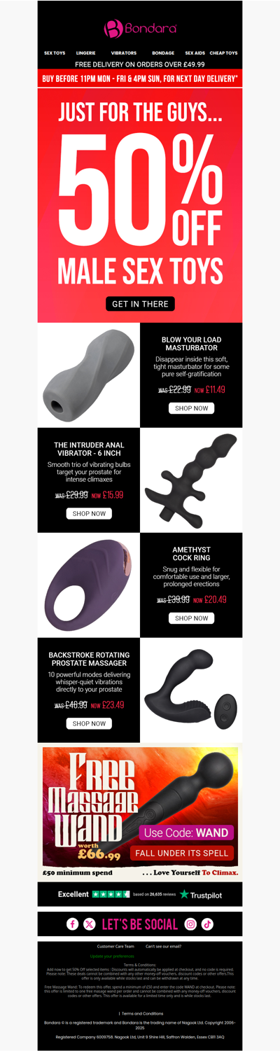 100% Free Luxury Wand Worth Over £60 👀