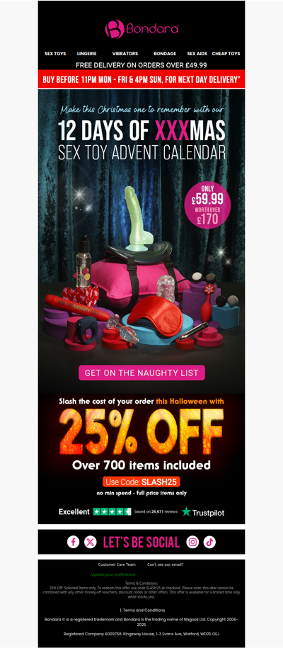 🎄 £170 Advent Calendar For Only £59.99