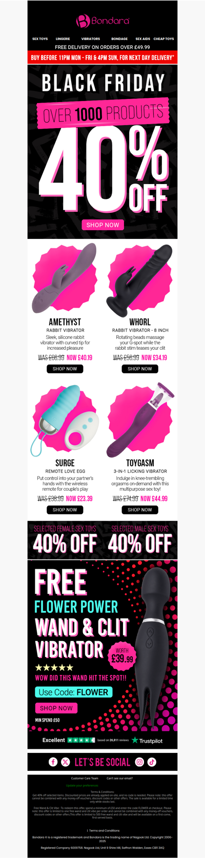 Black Friday Deals For Him & Her 💗 40% Off Awaits