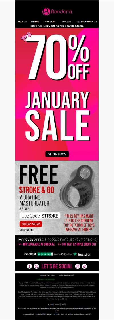 New Deal🚀 Up To 70% Off Jan Sale