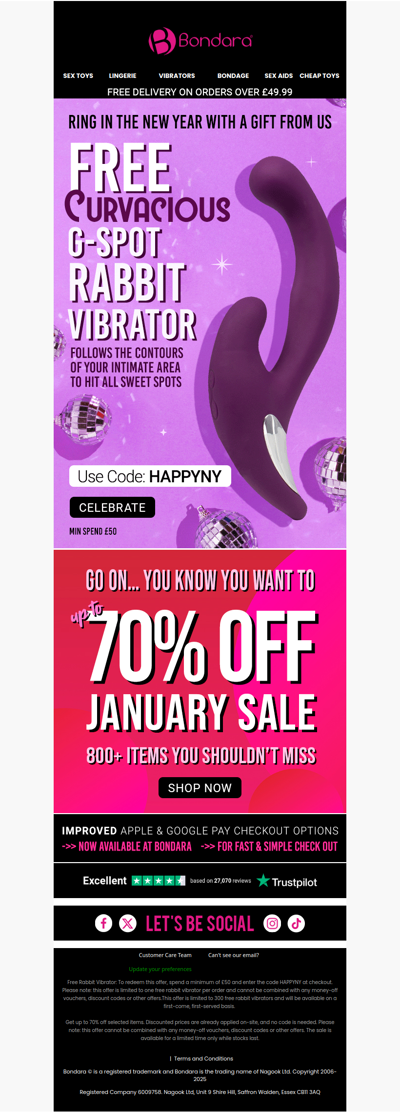 Free Rabbit Worth £40 ➕ 70% Off Many Items