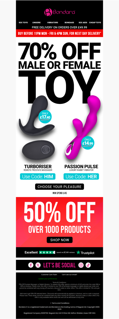 Luxury Toys 70% Off ⚠️ For Him & Her