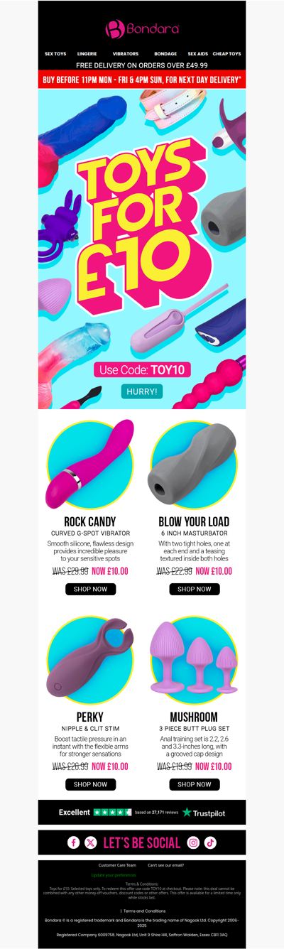 Our Special £10 Toy Deal 😱 Ends Midnight