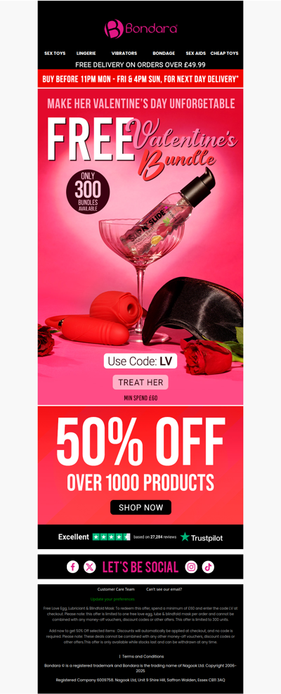 Free Love 💘 Bundle Worth £63 Now Launched