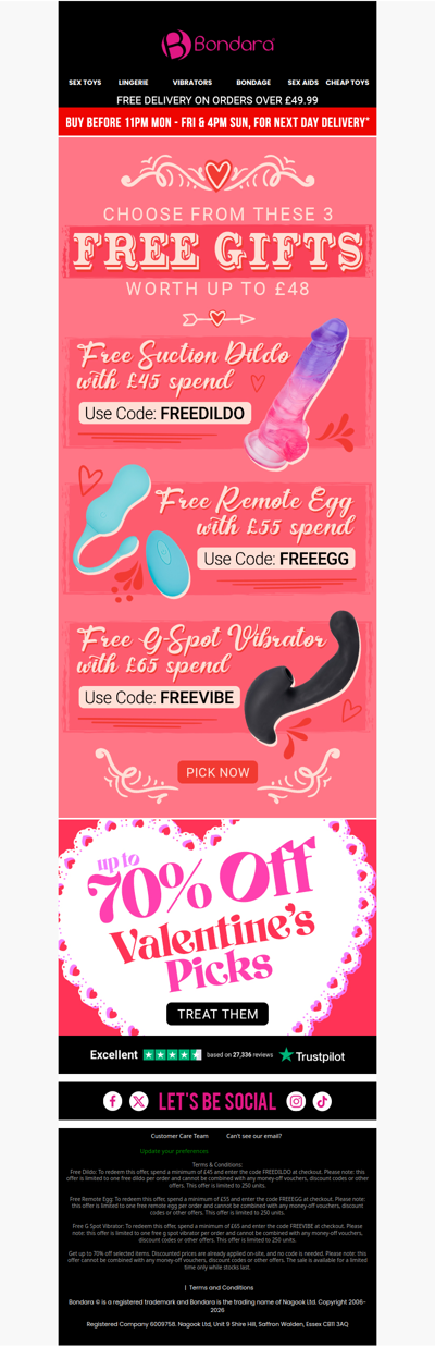 3 Free Gifts Worth Up To £48 😍 Spoilt For Choice