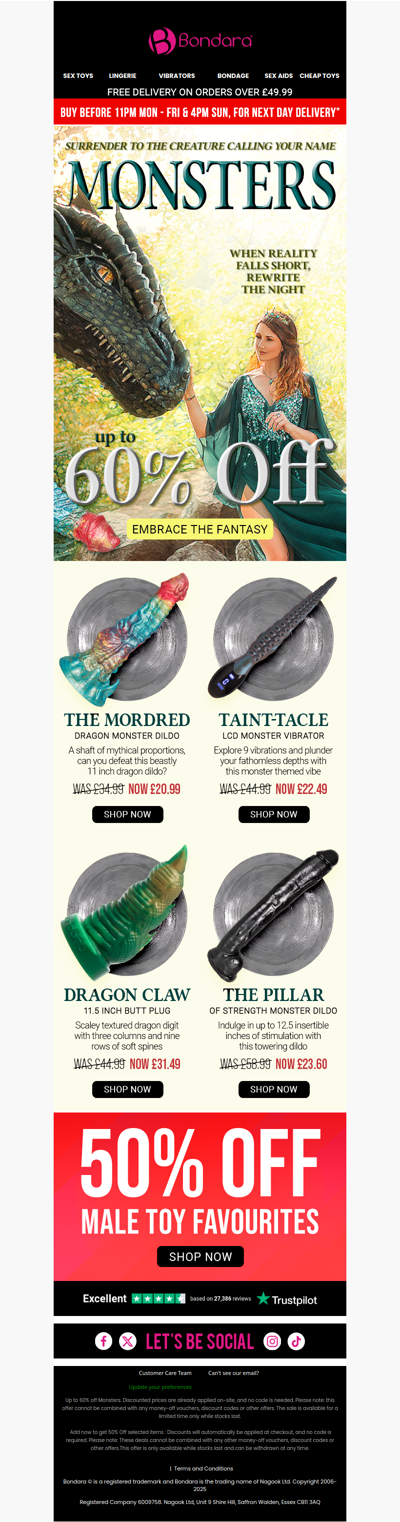 Had A Bad Valentines? – Get Up To 60% Off Monsters 😉