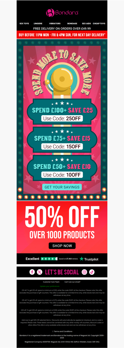 Ready to Play? 😏 Get Up To £25 OFF Now