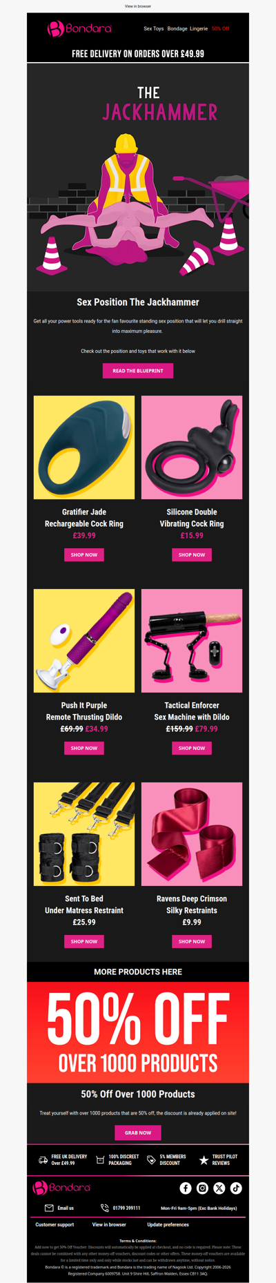 Jack Hammer Position Tips + 50% Off 🚧