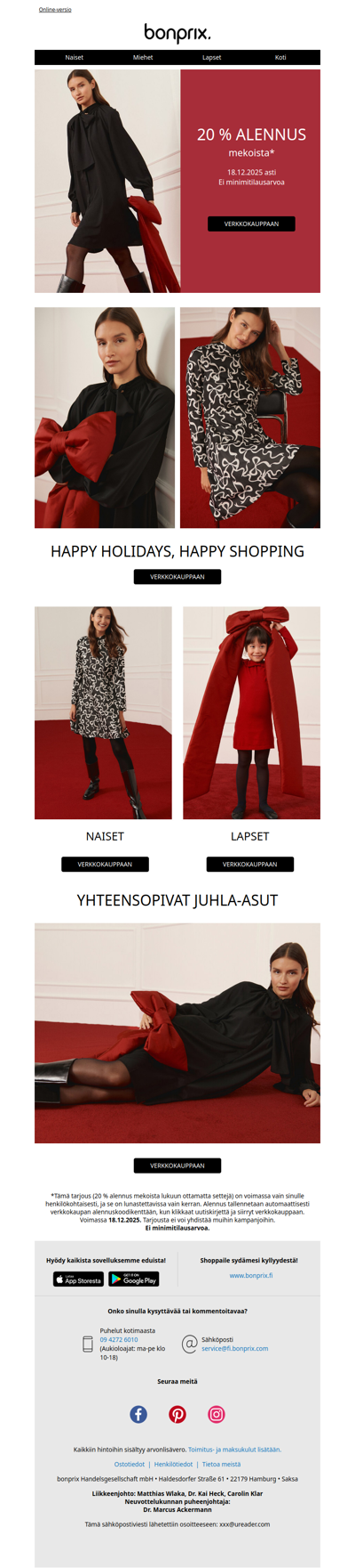 20 % alennus päättyy pian ⏰