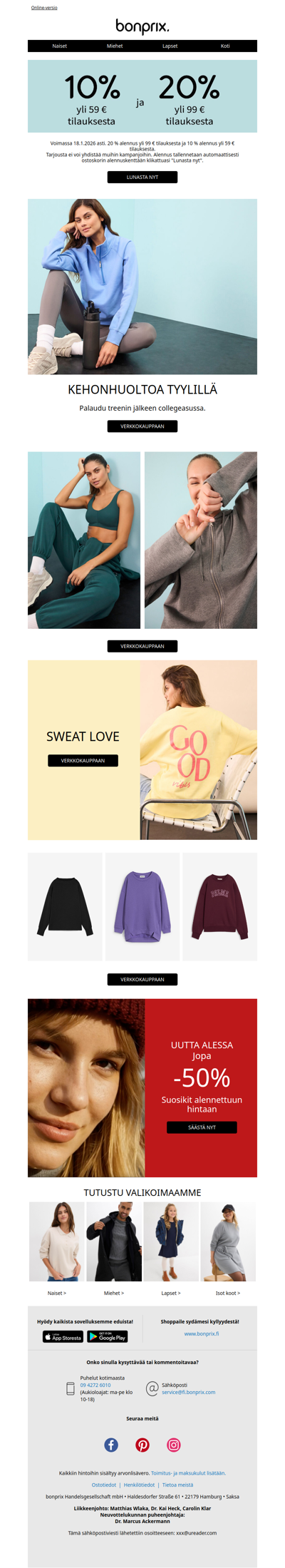 Viimeinen tilaisuus: säästä jopa 20 %