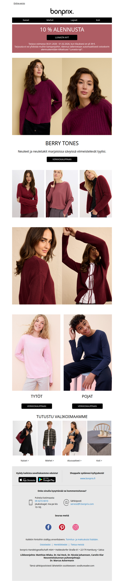 10 % alennus sinulle